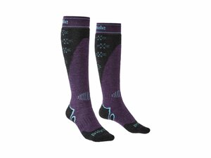 Ponožky BRIDGEDALE SKI Midweight plus W - S, dark purple