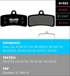 Brzdové destičky Galfer FD426 - Shimano