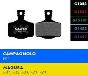 Brzdové destičky Galfer FD436G1053 - Magura