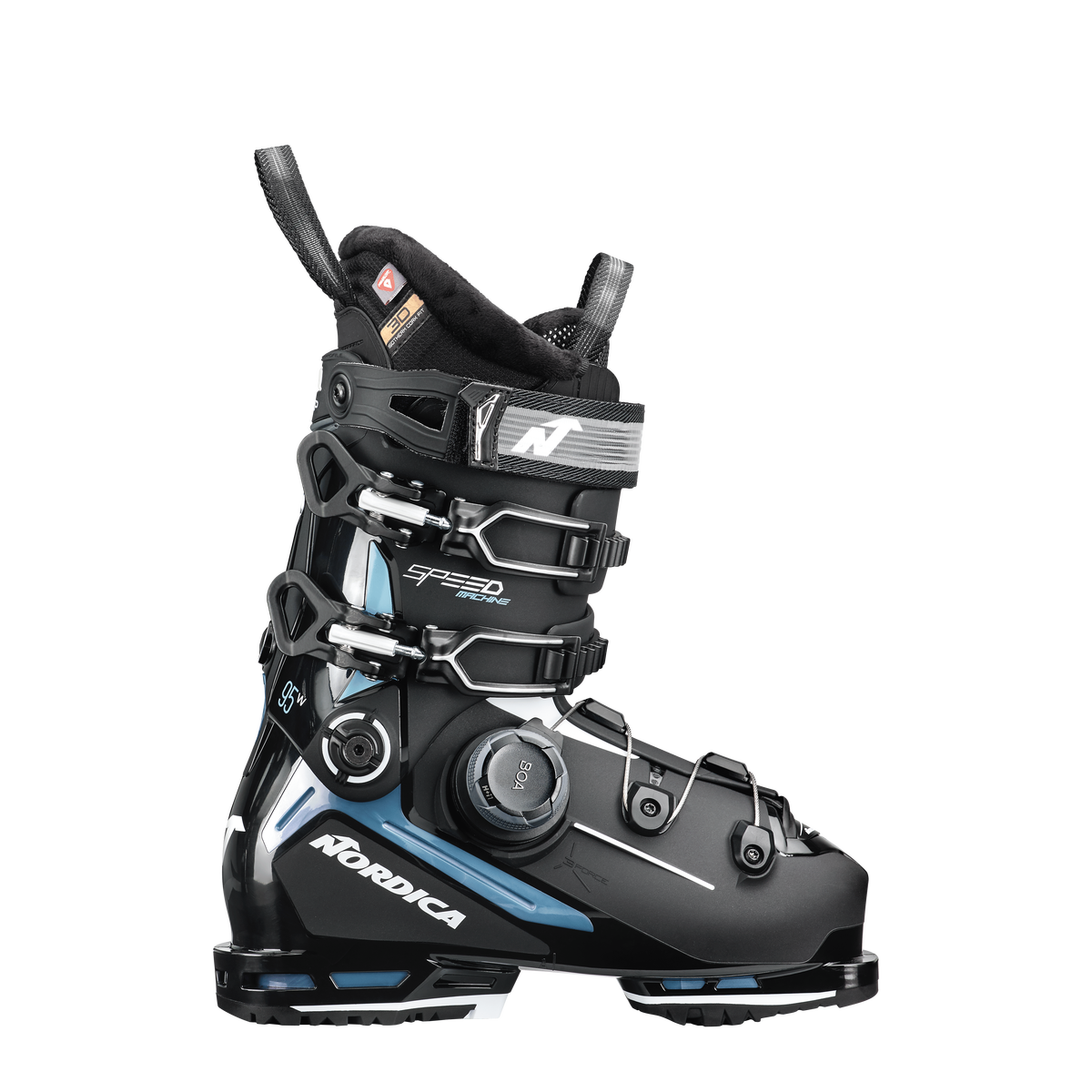 Lyžařské boty Nordica SPEEDMACHINE 3 BOA 95 W (GW) - 235, black/light blue/white