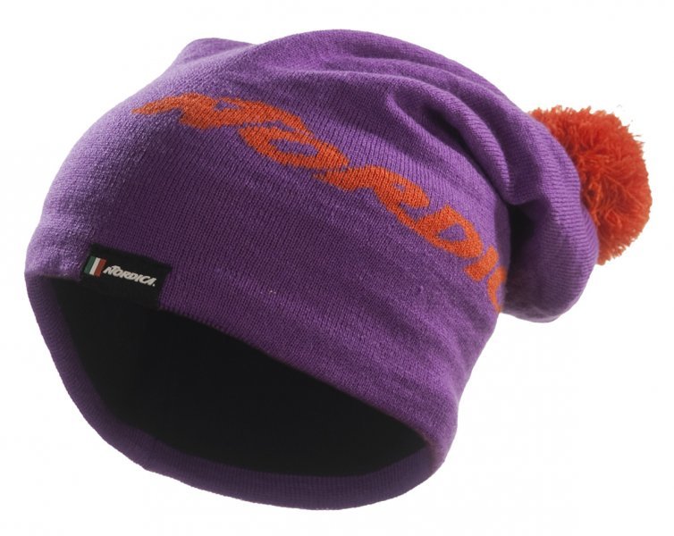 Čepice Nordica KNITTED HAT Long - purple
