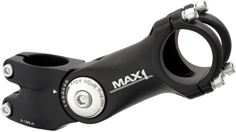 Stavitelný představec MAX1 105/60°/31,8 mm černý - black