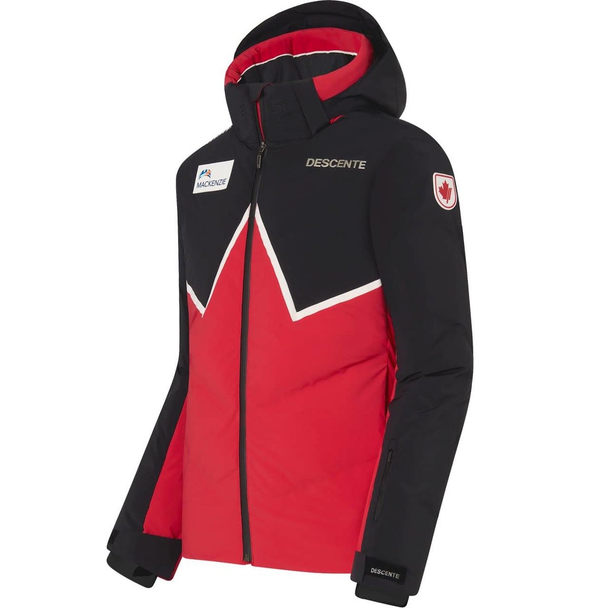 Pánská lyžařská bunda DESCENTE CANADA CSX REPLICA - 46, electric red/black
