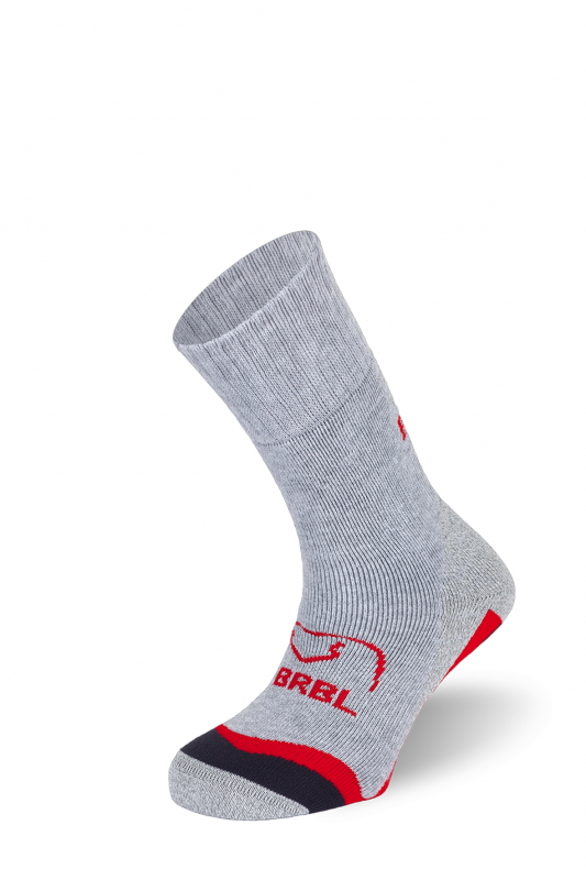 Ponožky BRBL URSO 2 - 35-38, grey/black/red