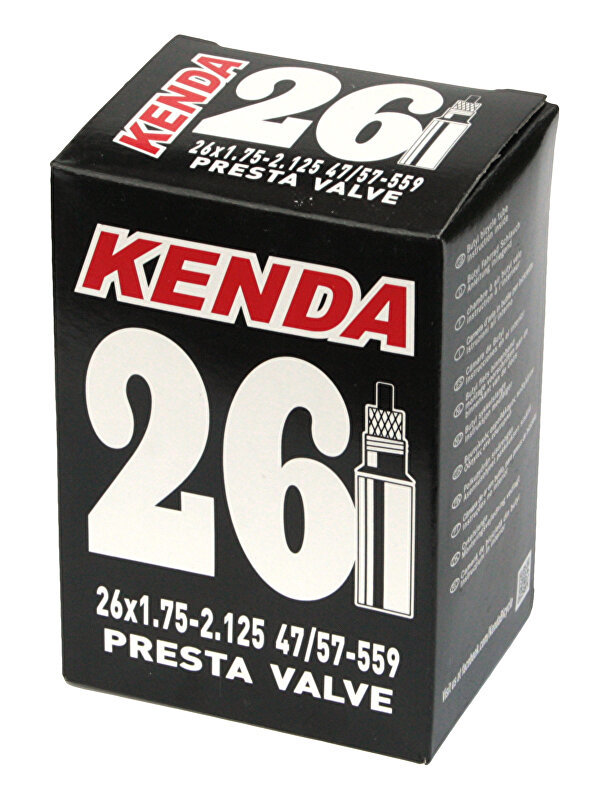Duše KENDA 26x1,75-2,125 (47/57-559) FV 32 mm - black