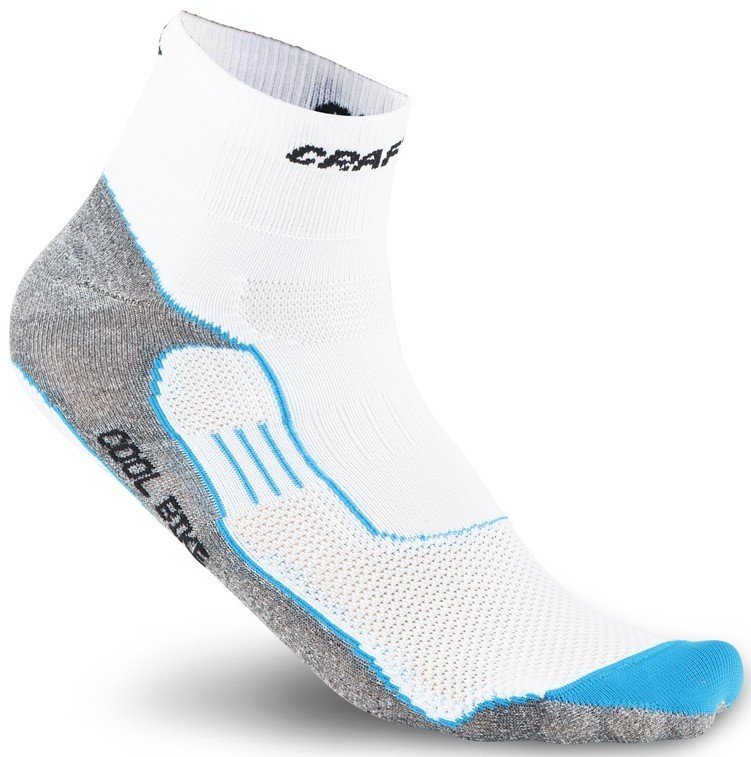 Ponožky CRAFT Cool Bike - 34-36, white