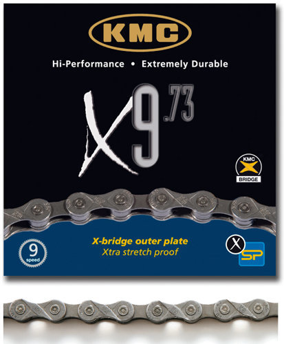 Řetěz KMC X-9.73 šedý, BOX 114 čl. - grey