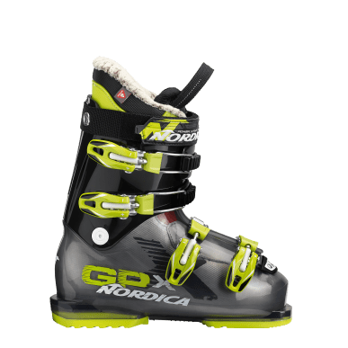 Lyžařské boty Nordica GPX 70 - 245, transparent black/lime