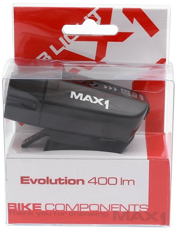 Světlo přední MAX1 EVOLUTION USB 400LM LED