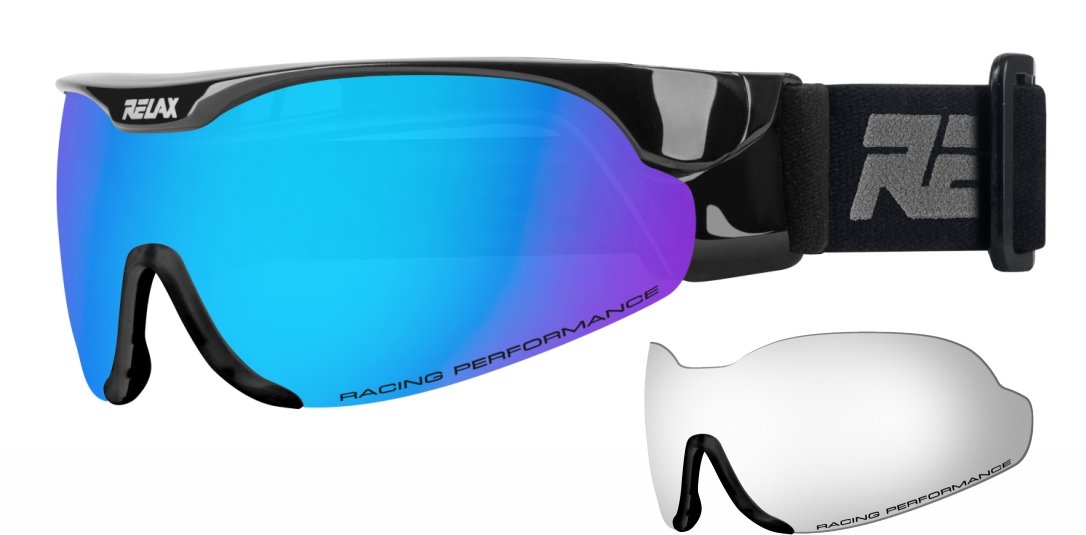Lyžařské brýle RELAX CROSS - BLACK - ice blue platinum