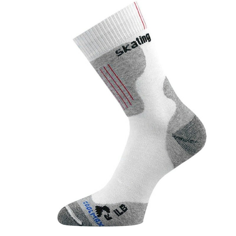 Ponožky LASTING ILB - L, white/grey