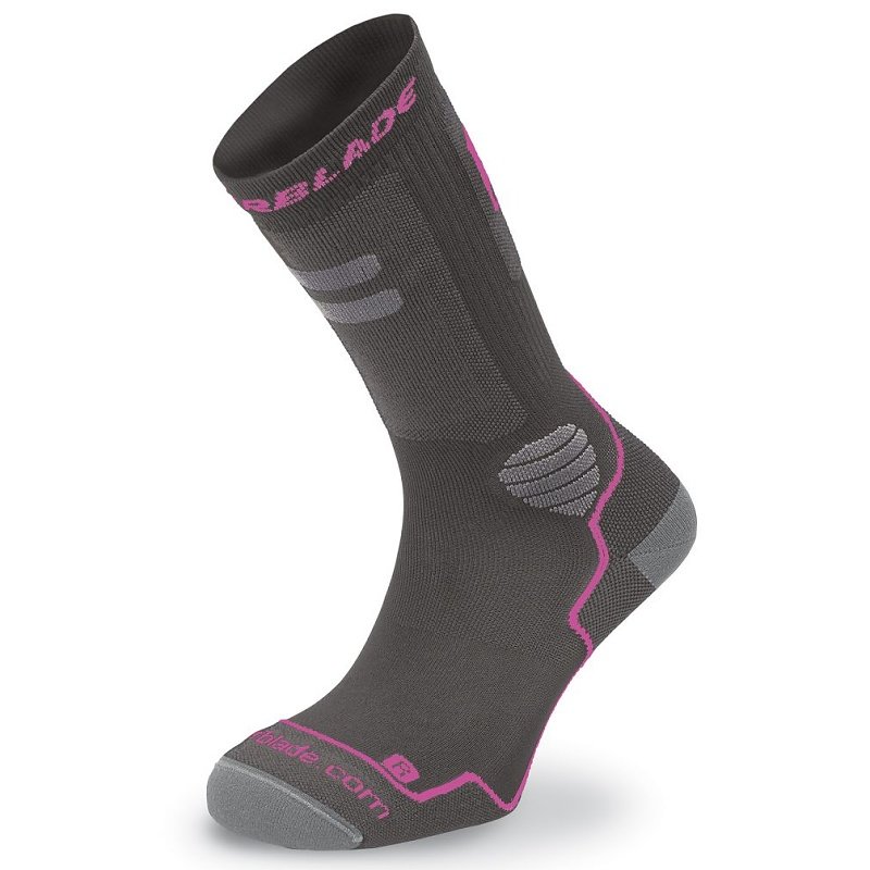Ponožky Rollerblade HIGH PERFORMANCE W - L, dark grey/pink