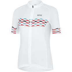 Dámský dres GORE Wear Skyline JERSEY W - 36, white/scuba blue