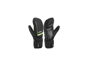 Palčákové rukavice LEKI MAX JUNIOR - 3, black/lime