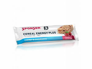 SPONSER Cereal Energy Plus bar Cranberry 40g