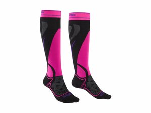 Ponožky BRIDGEDALE SKI Midweight W - M, black/fluo pink