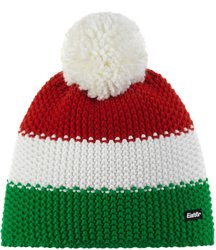 Čepice EISBÄR Star Pompon MÜ kids - green/white/red