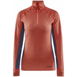 Tričko CRAFT MERINO 240 3/4 ZIP dl.rukáv W - XS, trace/asphalt