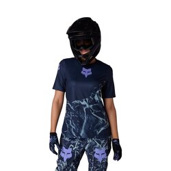 Dres Fox Ranger Ss W Img print - L, Arctic Blue
