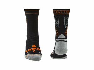 Ponožky BRIDGEDALE SKI Nordic Race - M, black/stone