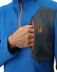 Pánský svetr SPYDER Bandit 1/2 Zip - L, cobalt
