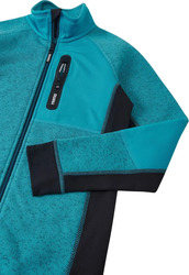 Dětský fleecový svetr Reima LIUKUEN - 122, aquatic blue