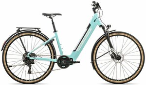 Elektrokolo Rock Machine Crossride INT e425 lady touring - M, gloss light mint/pearl white