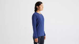 Cyklistický dres Specialized TRAIL W s dlouhým rukávem - M, deep marine