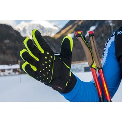 Rukavice LEKI HRC Race Shark - 10, black/neon yellow