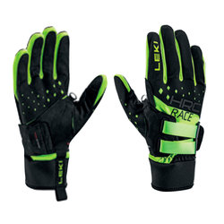 Rukavice LEKI HRC Race Shark - 10, black/neon yellow