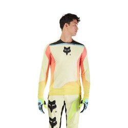 Cyklo dres Fox Flexair Ls Jersey Elevated XC/Trail - L, lemonade