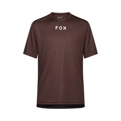 Cyklo dres Fox Ranger Ss Jersey Wordmark Cocoa