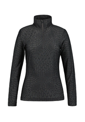 Mikina LUHTA JANHUA 3/4 zip W - L, black