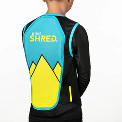 Chránič páteře SHRED MINI PROTECTOR VEST ZIP blue - M, blue/yellow