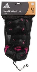 Chrániče Rollerblade SKATE GEAR - 3 sada JR - XS, black/pink