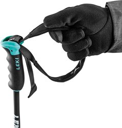 Hole LEKI NEOLITE AIRFOIL - 110, gunmetal black/light turquoise