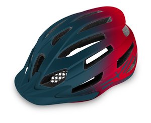 Přilba R2 ATH33E SPIRIT - L, matte petrol green/red