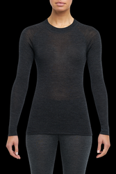 Dámské triko TW MERINO WARM LS W - S, dark grey/melange