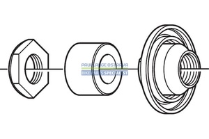 Konus SHIMANO FH-M590 levý