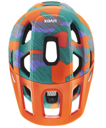 Přilba UVEX REACT JR - 52-56, papaya camo matt