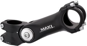 Stavitelný představec MAX1 125/60°/31,8 mm černý - černá