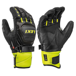 Rukavice LEKI WC RACE COACH FLEX S GTX - 10, black/ice/lemon