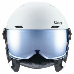 Helma UVEX ROCKET JR VISOR - 51-55, white/black matt