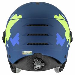 Helma Uvex ROCKET JR VISOR - 51-55, blue puzzle
