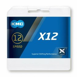 Řetěz KMC X-12 Ni stříbrný v krabičce 126 čl.