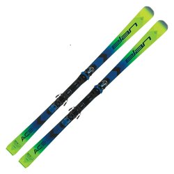 Lyže Elan Set FUSION SCX/EMX 12.0 - 161, blue/green/black