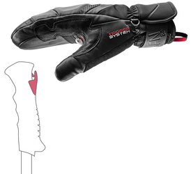 Rukavice LEKI Griffin Base 3D Mitt black - 10.0, black