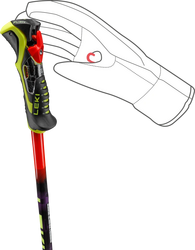 Hole LEKI WCR Pro Lite SL TR bright red-violet-yel - 120, bright red-violet-neonyellow