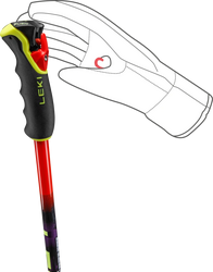 Hole LEKI WCR Pro Lite GS TR bright red-violet-yel - 120, bright red-violet-neonyellow