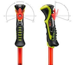 Hole LEKI WCR Pro Lite SL TR bright red-violet-yel - 120, bright red-violet-neonyellow